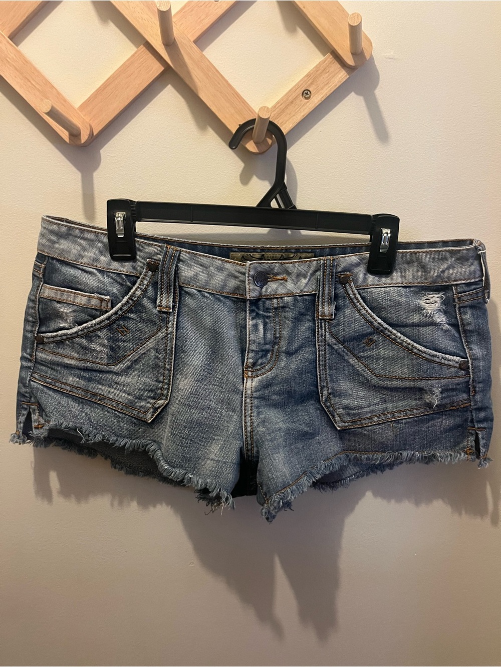 Lowrise jean shorts